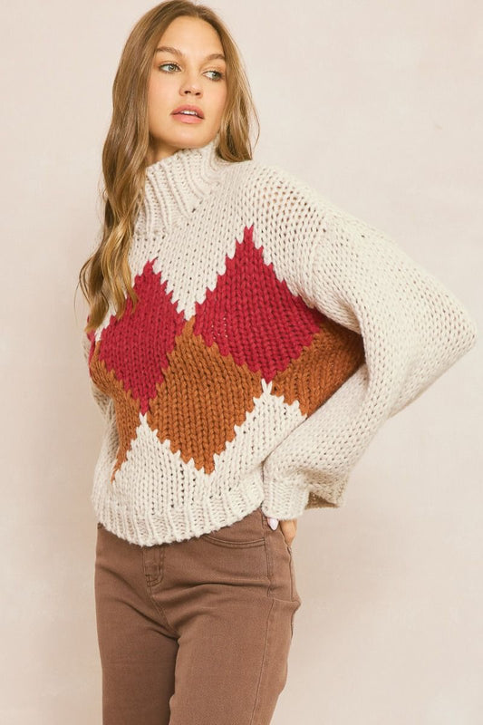 Ruby High Neck Sweater